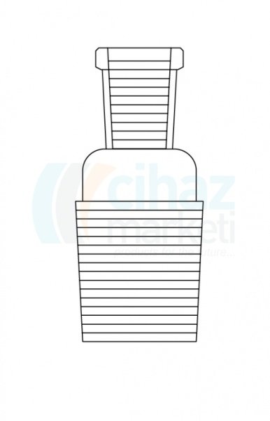 Çalışkan Cam Teknik LG003.01.2414 Adaptör Erkek NS: 14.5/23, Dişi NS: 24/29