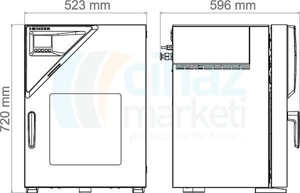 Binder VD 23 Vakumlu Etüv 23 litre