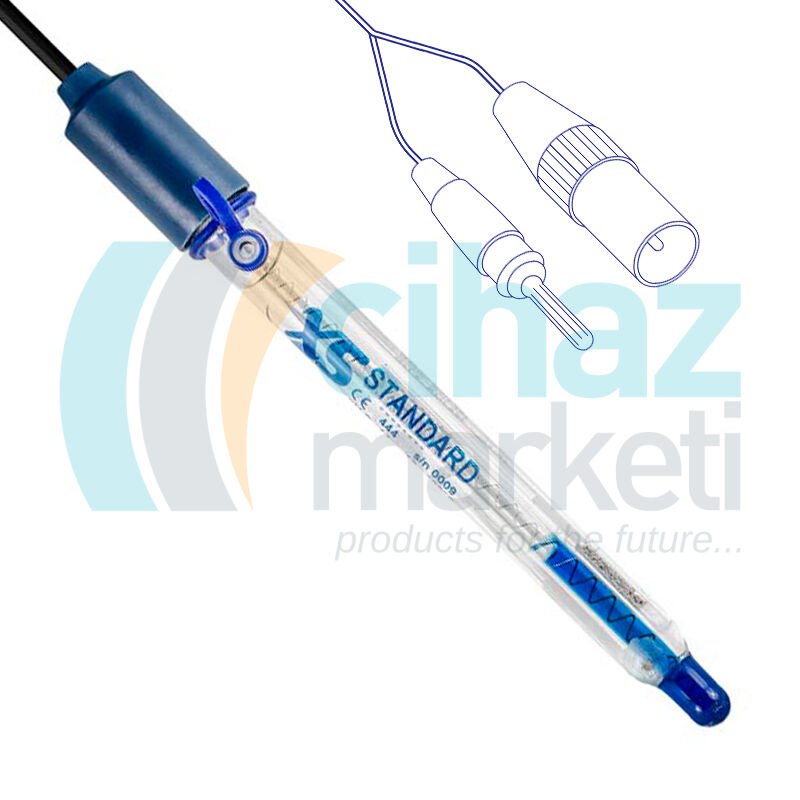 XS Instruments STANDARD T-DIN pH Elektrotu 0…14 pH / -10…100 °C
