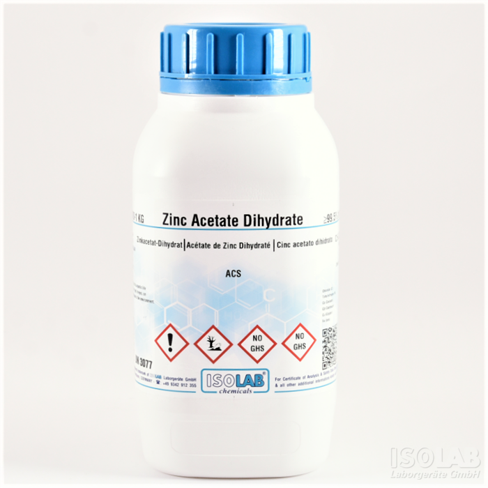 ISOLAB 996.016.1000 ZINC ACETATE DIHYDRATE ≥ 99.5% , FOR ANALYSIS ACS