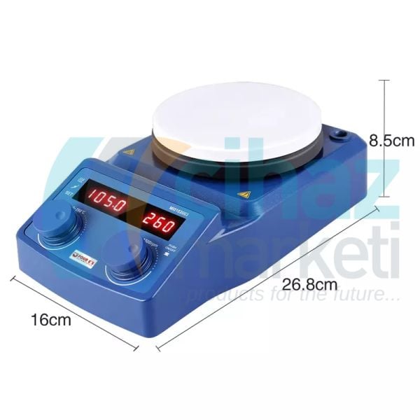 FOUR E’s MI0102003 5’’ Dijital Isıtıcılı Manyetik Karıştırıcı 280°C 5L