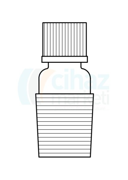 Çalışkan Cam Teknik LG003.02.1918 Termometre Adaptörü NS: 19/26, Vida Ölçüsü 18 GL,  8 mm Delik Çapı