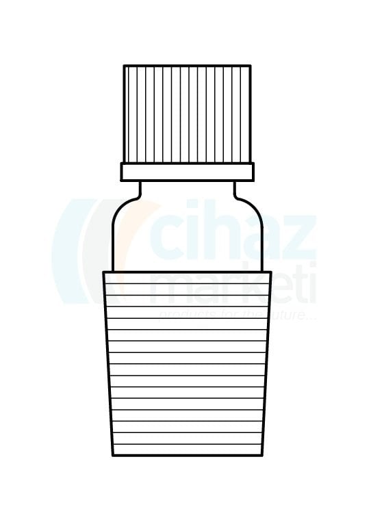 Çalışkan Cam Teknik LG003.02.2918 Termometre Adaptörü NS: 29/32, Vida Ölçüsü 18 GL,  8 mm Delik Çapı