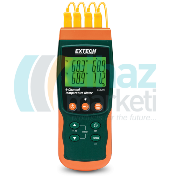Extech SDL200 4 Kanallı Sıcaklık Datalogger