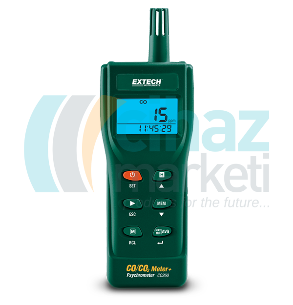 Extech CO260 Karbonmonoksit ve Karbondioksit Ölçüm Cihazı