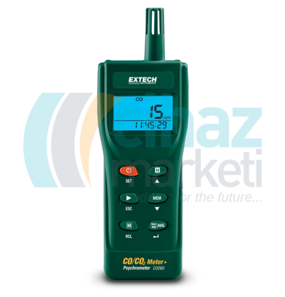 Extech CO260 Karbonmonoksit ve Karbondioksit Ölçüm Cihazı