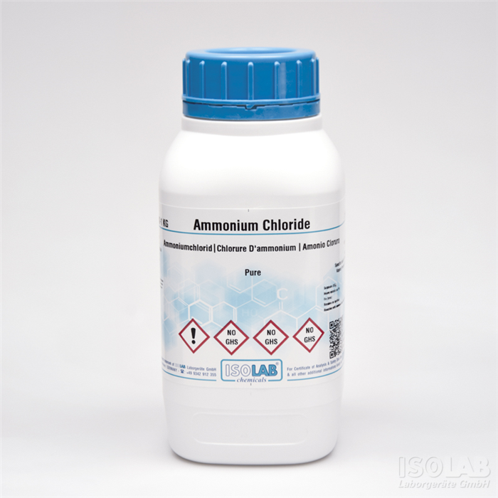 ISOLAB 903.033.5000 AMMONIUM CHLORIDE ≥ 99.7%, EXTRA PURE PH EUR , BP , USP
