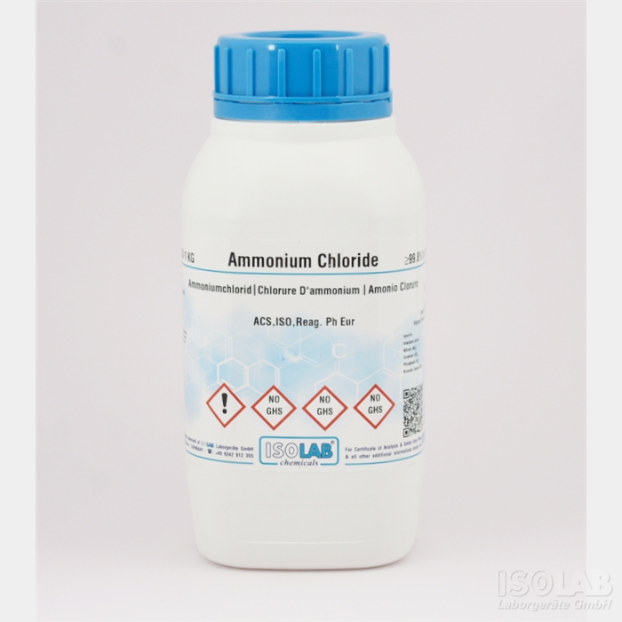 ISOLAB 903.036.1000 AMMONIUM CHLORIDE ≥ 98%, FOR ANALYSIS ACS , ISO , REAG. PH EUR