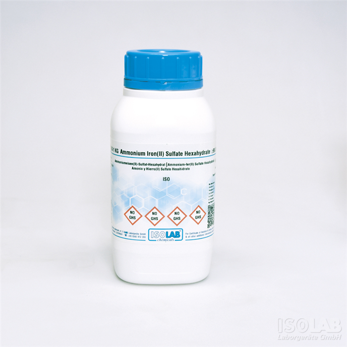 ISOLAB 903.046.1000 AMMONIUM IRON(II) SULFATE HEXAHYDRATE ≥ 99% , FOR ANALYSIS ISO