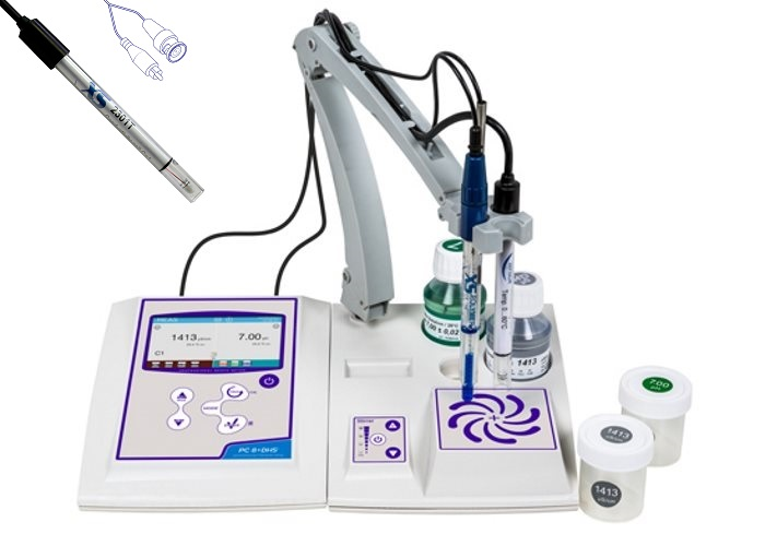 XS Instruments PC 8+ DHS Masaüstü Multiparametre Ölçer + Manyetik Karıştırıcı + 2301T İletkenlik Hücresi