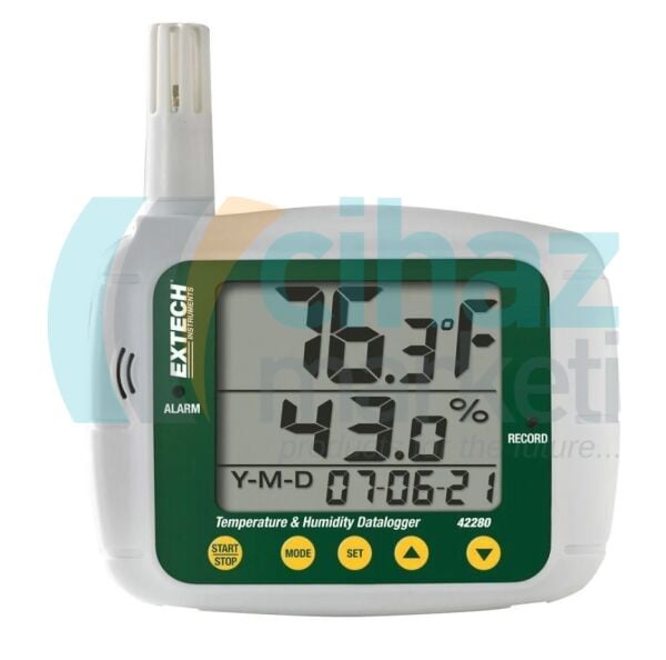Extech 42280 Sıcaklık ve Nem Datalogger (Alarmlı ve Kalibre Edilebilir)