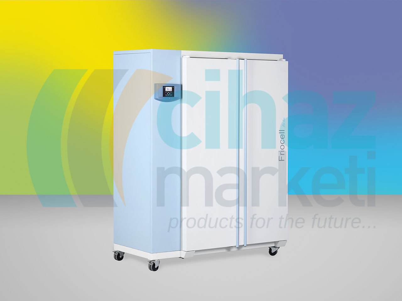 MMM Medcenter Friocell 707 - ECO line Soğutmalı İnkübatör, 707 LT, Fan Sirkülasyon, 0 ~ 100C,  Eco Kontrolcü, 2 Standart Raf