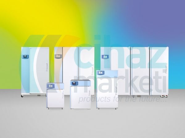 MMM Medcenter Friocell 1212 - ECO line Soğutmalı İnkübatör, 1212 LT, Fan Sirkülasyon, 0 ~ 100C,  Eco Kontrolcü, 2 Standart Raf