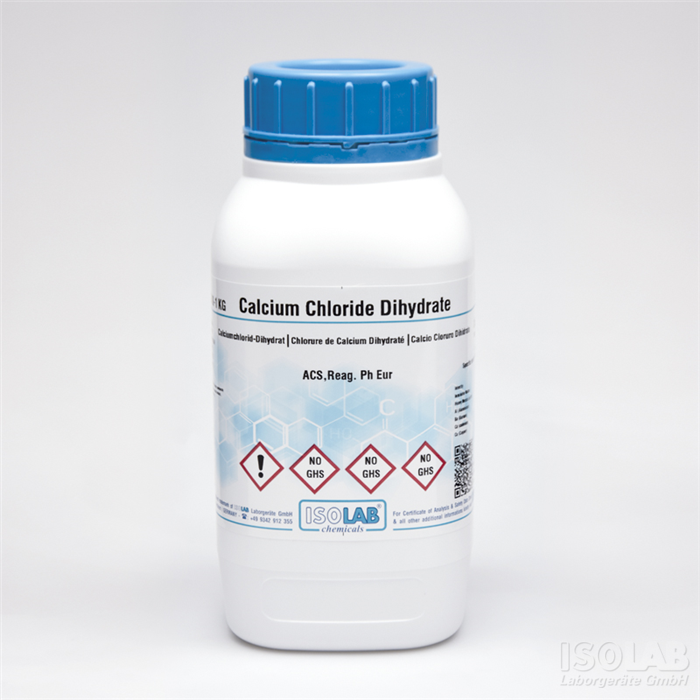 ISOLAB 909.026.1000 CALCIUM CHLORIDE DIHYDRATE ≥ 99%, ACS , REAG. PH EUR