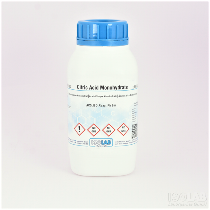 ISOLAB 910.046.5000 CITRIC ACID ≥ 99.7%, FOR ANALYSIS ACS,ISO,REAG.PH.EUR