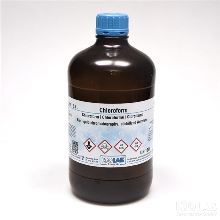 ISOLAB 910.057.2501 CHLOROFORM ≥ 99.8%,  FOR LIQUID CHROMATOGRAPHY , STABILIZED AMYLENE