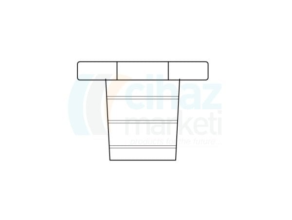 Çalışkan Cam Teknik LG005.03.1926 Plastik kapak, Altıgen başlı NS : 19/26