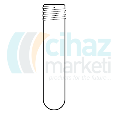 Çalışkan Cam Teknik LG005.05.1275  Tüp, Cam, Vidalı  Çap * Boy  12x75 mm