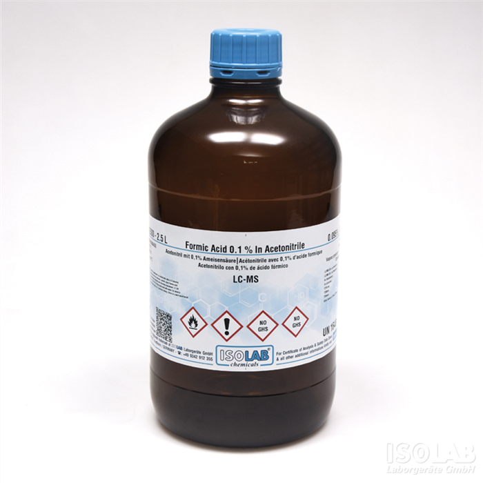 ISOLAB 923.038.2501 FORMIC ACID 0.1% IN ACETONITRILE, LC-MS