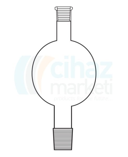 Çalışkan Cam Teknik LG020.15.0100 Kromatografi Kolon Haznesi Boy 100 mm, NS: 14.5/23