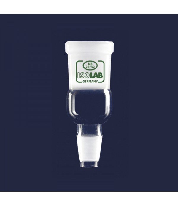 ISOLAB 064.11.008 adaptör - genişletme amaçlı - dişi şilif : NS34/35 - erkek şilif : NS19/26