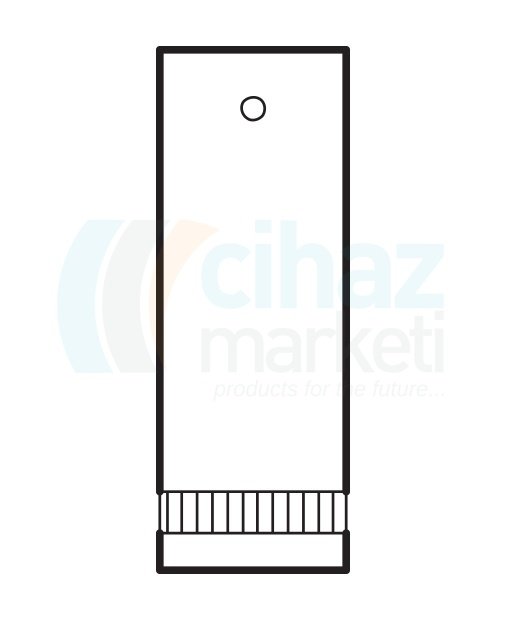 Çalışkan Cam Teknik LG021.03.0500 Soxhlet Kartuşu, Cam, Filtreli (Por. 0) 500 ml Ekstaktör Hacmi, 34mm x 230mm Dış Çap* Yükseklik