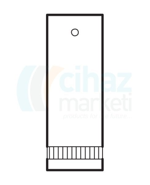 Çalışkan Cam Teknik LG021.03.0500 Soxhlet Kartuşu, Cam, Filtreli (Por. 0) 500 ml Ekstaktör Hacmi, 34mm x 230mm Dış Çap* Yükseklik