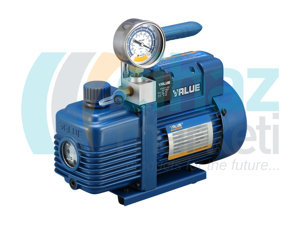 Value V-i260SV Vakum Pompası-Vakum Saati+Sol.V.