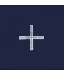 ISOLAB 052.25.008 hortum bağlantı parçası - X form - 8 mm çap