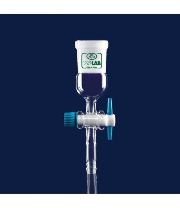 ISOLAB 065.28.029 adaptör - düz - musluklu - çap 10 mm - dişi şilif : NS 29/32