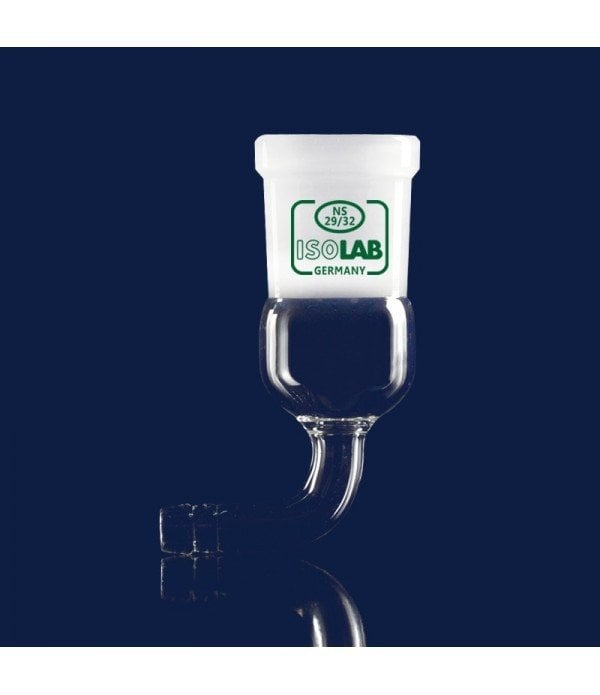 ISOLAB 065.27.014 adaptör - eğimli - musluksuz - çap 8 mm - dişi şilif : NS 14/23