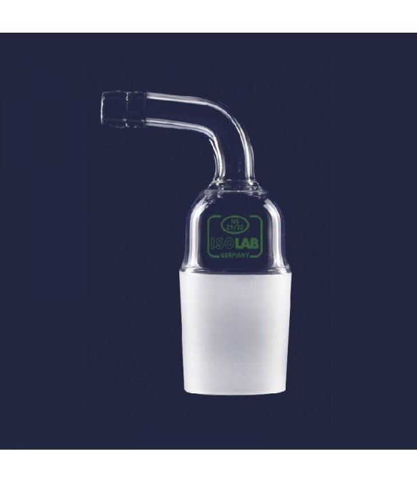 ISOLAB 065.23.014 adaptör - nozül - eğimli - musluksuz - çap 8 mm - erkek şilif : NS 14/23