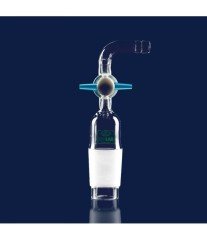 ISOLAB 065.25.029 adaptör - eğimli - musluklu - çap 10 mm - erkek şilif : NS 29/32