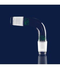 ISOLAB 065.38.014 adaptör - alım - sade - eğimli 90 derece açılı - erkek şilif : NS 14/23