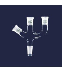 ISOLAB 065.44.005 adaptör - 3 boyunlu - açılı ve paralel - dişi şilif : NS 29/32 - erkek şilif : NS 29/32 - açılı ve paralel dişi şilif : NS 29/32