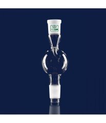 ISOLAB 065.47.001 adaptör - sıçratma tutucu - düz - dişi şilif : NS 14/23 - erkek şilif : NS 14/23