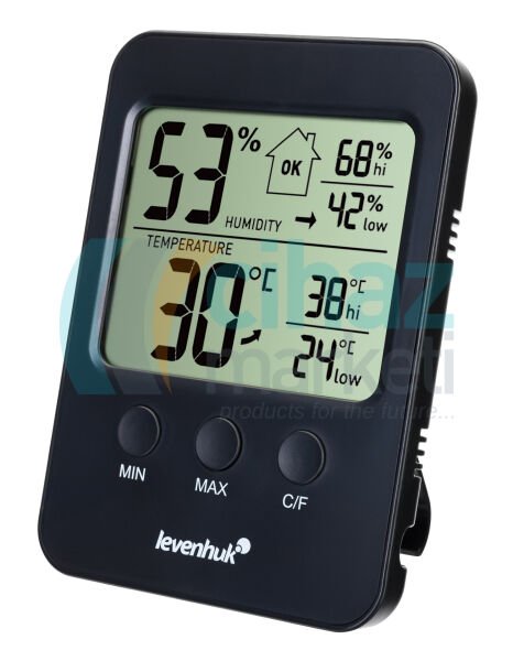 Levenhuk Wezzer BASE L30 Termo Higrometre (Siyah)