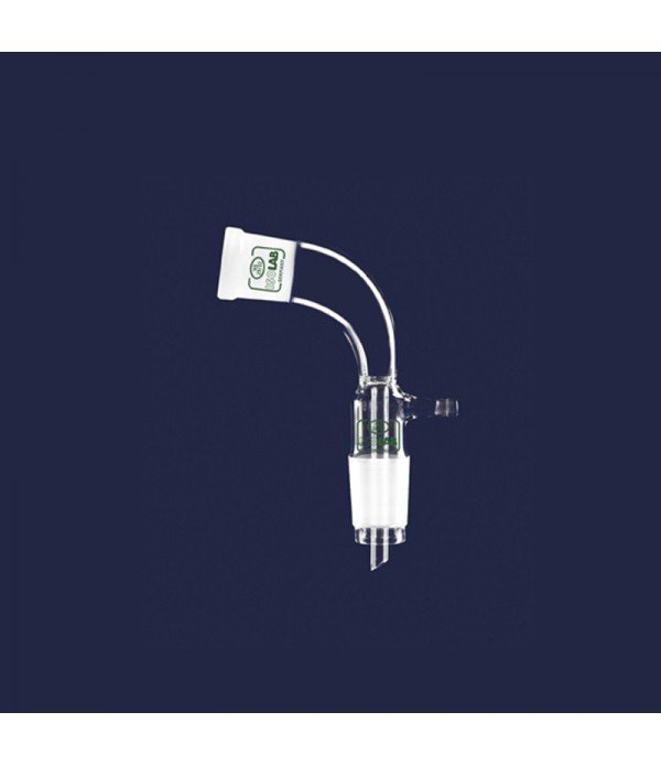 ISOLAB 065.40.014 adaptör - alım - vakum için - eğimli - dişi şilif : NS14/23 - erkek şilif : NS14/23