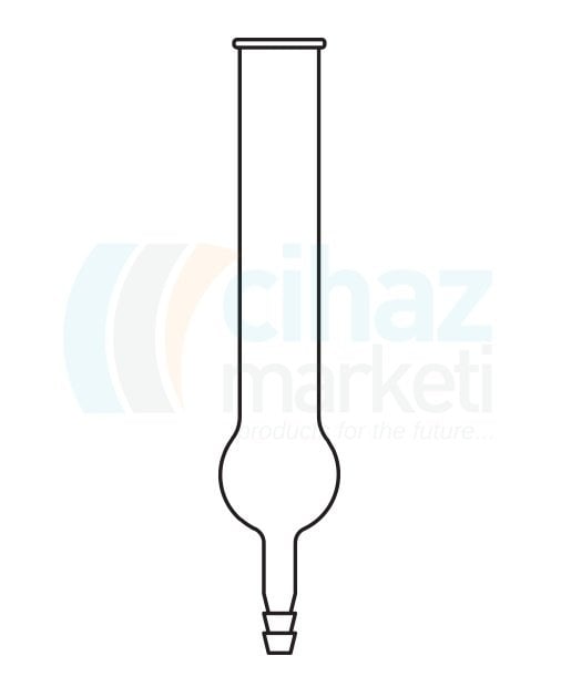 Çalışkan Cam Teknik LG024.04.1013 Kurutma Tüpü, Dik Tip Uzunluk * Çap 100 x 13mm