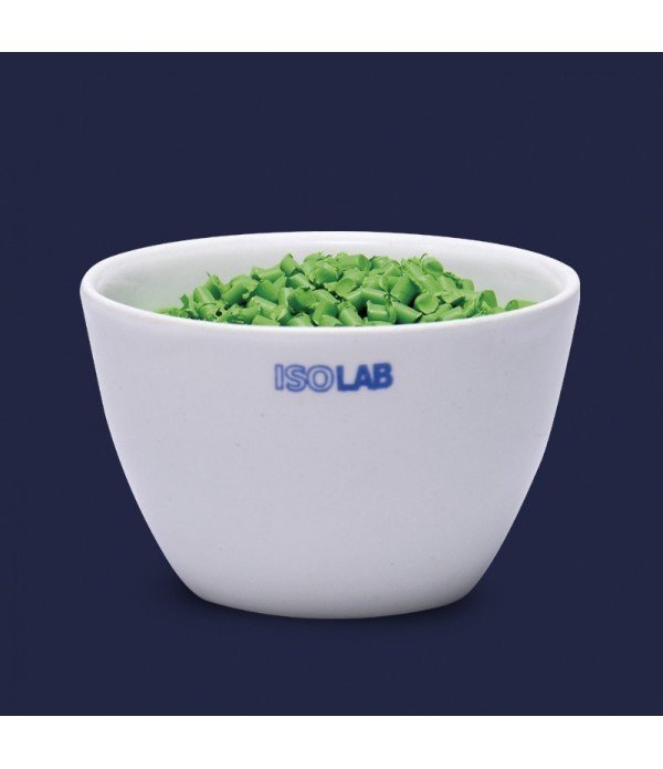 ISOLAB 038.14.L40 kroze - porselen - kısa form - çap 40 mm