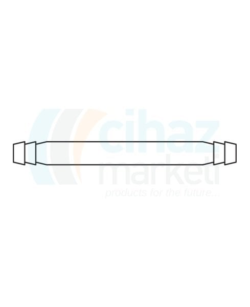 Çalışkan Cam Teknik LG024.06.0008 Hortumluk, Düz Tip 8mm Çap, 115mm Uzunluk