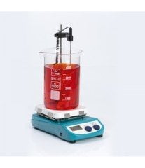 ISOLAB 613.06.001 karıştırıcı - manyetik - ısıtıcılı - 550 C - LCD göstergeli