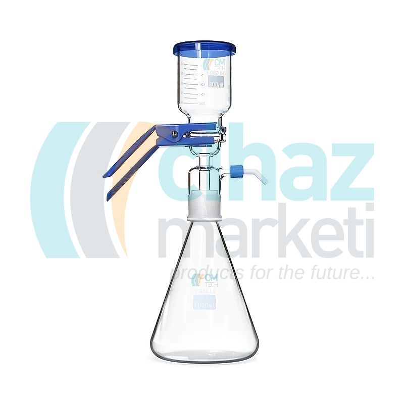 CMT-VFD-1000 Cam Vakum Filtrasyon Süzme Seti 1000 ml Erlen Hacmi