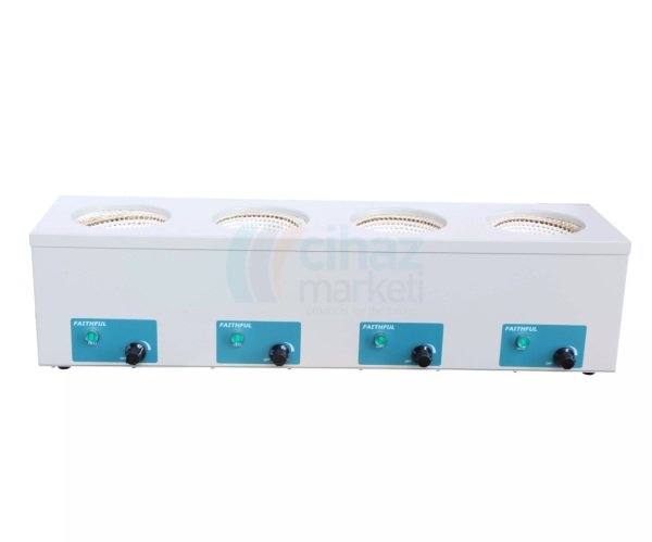 Faithful 98-IV-B Çoklu Balon Isıtıcı-Soxhlet Isıtıcı-Isıtıcı Manto 2x500 mL