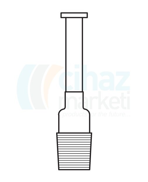 Çalışkan Cam Teknik LG24.528.560 Karıştırma Yatağı, Şilifli NS: 29/32, 10 mm Çap