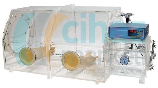 AVB-HP Acrylic Glove Box (Otomatik Nem ve Basınç Kontrollü)