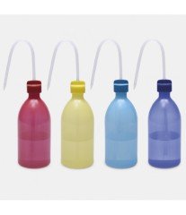 ISOLAB 062.05.05R piset - P.E - dar boyun - 500 ml - kırmızı