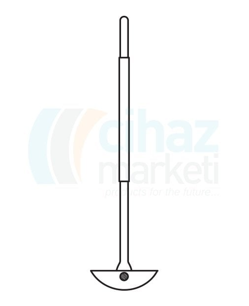 Çalışkan Cam Teknik LG024.11.0320 Karıştırma Şaftı, PTFE Uçlu 10mm x 160 mm Şaft Çapı * Şaft Uzunluğu, 320 mm Uzunluk