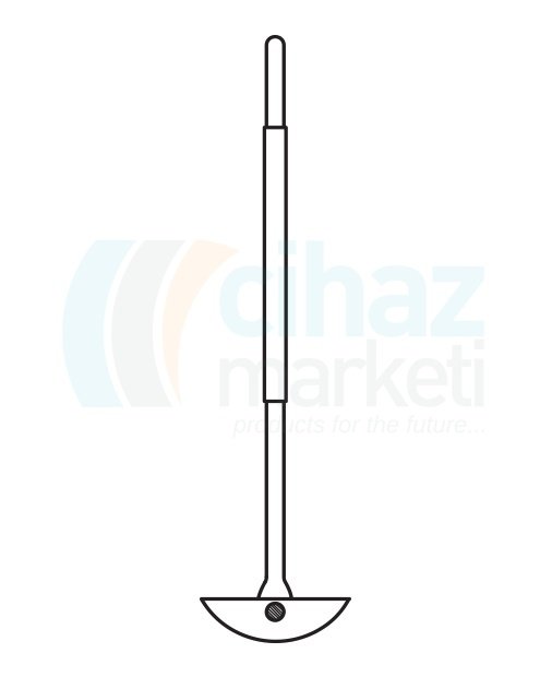 Çalışkan Cam Teknik LG024.11.0370 Karıştırma Şaftı, PTFE Uçlu 10mm x 160 mmŞaft Çapı * Şaft Uzunluğu, 370 mm Uzunluk