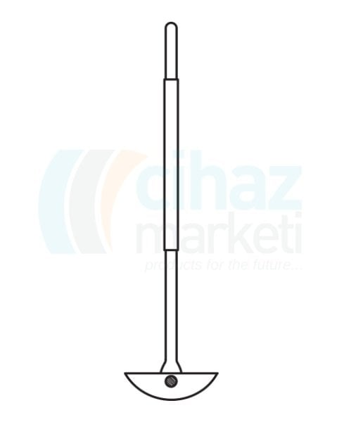 Çalışkan Cam Teknik LG024.11.0440 Karıştırma Şaftı, PTFE Uçlu 10mm x 160 mm Şaft Çapı * Şaft Uzunluğu, 440 mm Uzunluk